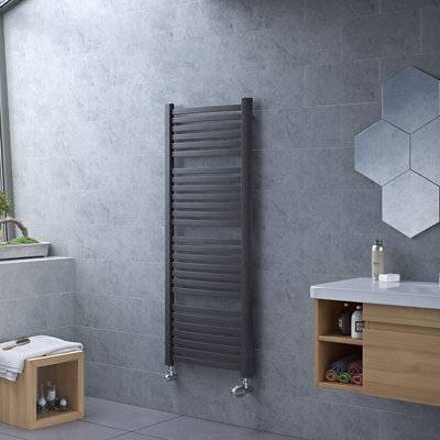 K4 Anthracite Vertical Towel Radiator