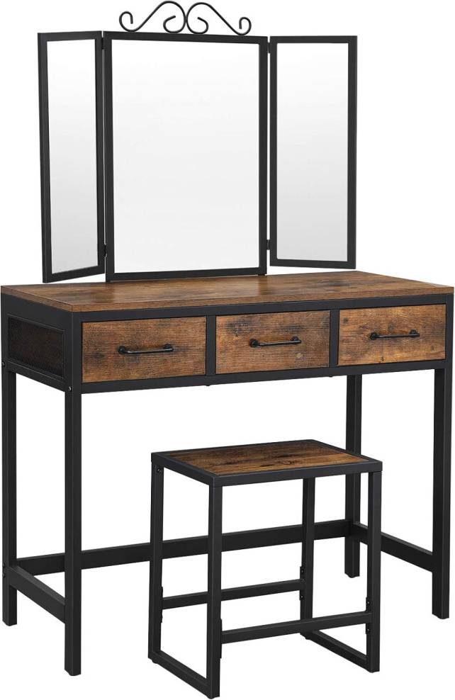 Vasagle Stool Set Dressing Table
