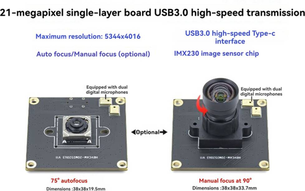 Istovo 20MP USB Webcam IMX230 Sensor Camera Module