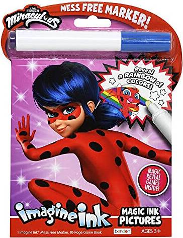 Bendon Miraculous Imagine Ink Magic Ink Pictures Game Book