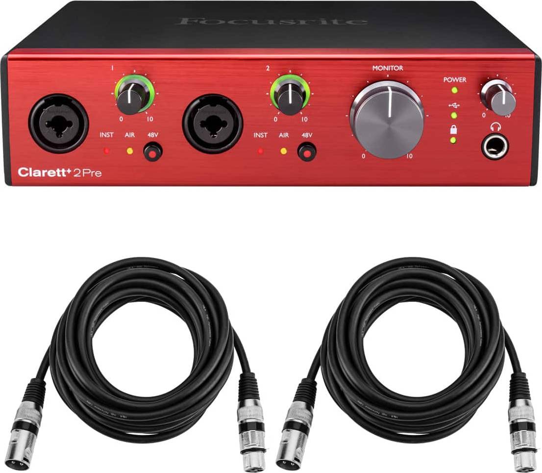 Focusrite audio interface Focusrite Clarett+ 2Pre 8-Channel 10-In 4-Out Audio Interface