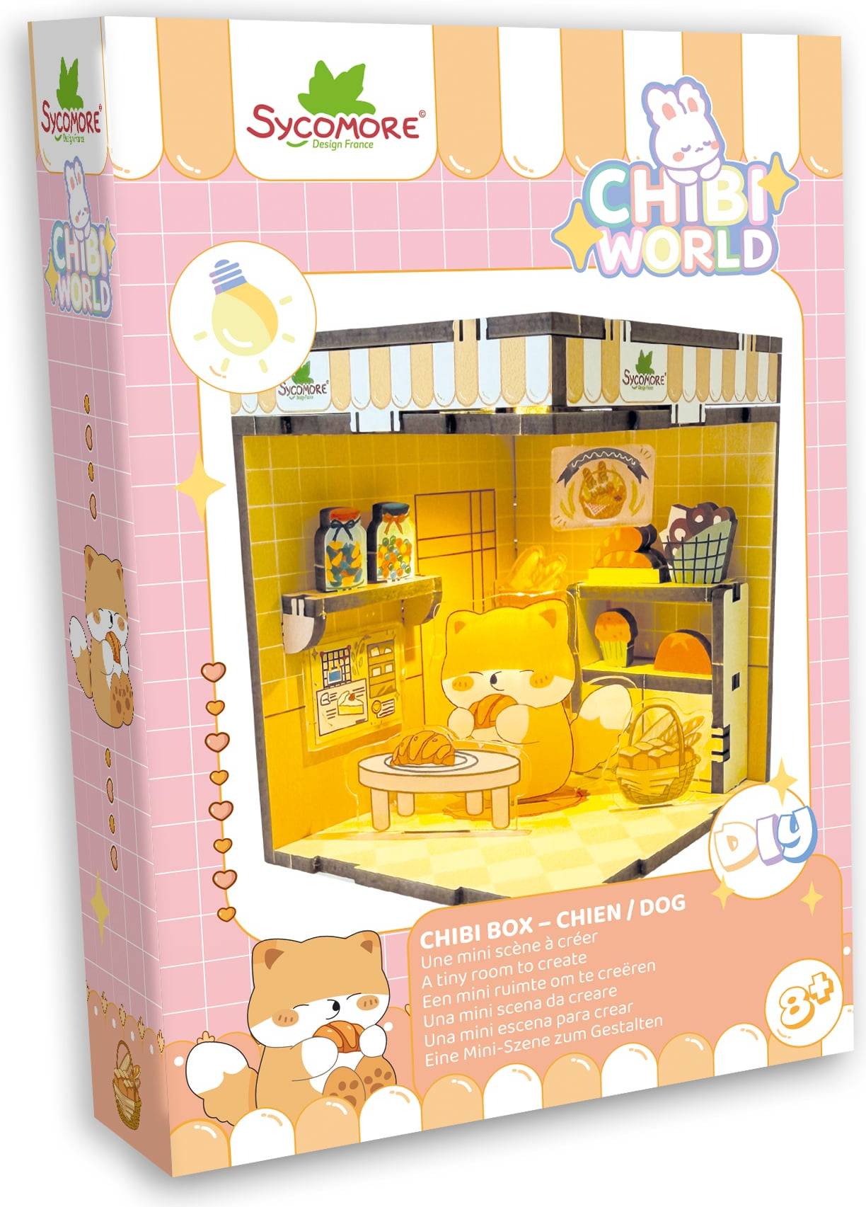 Chibi Box Dog Mini Scene Creative Kit