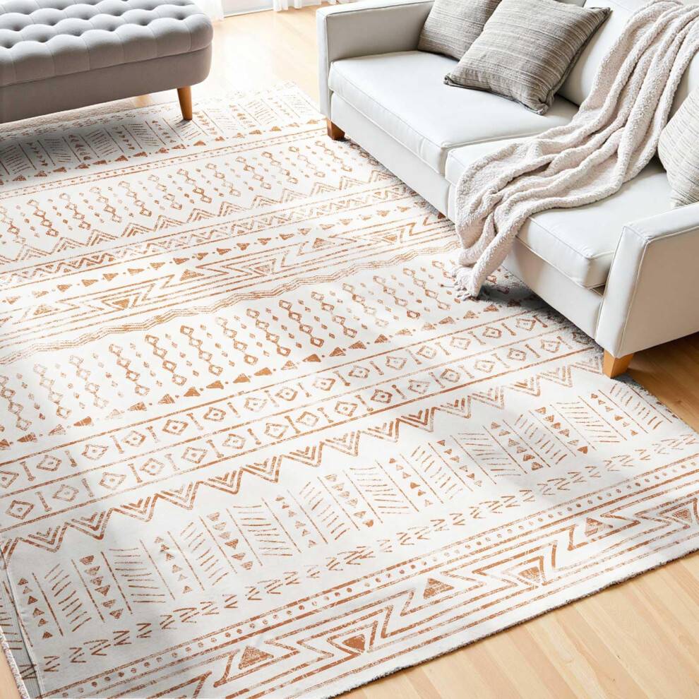 VEVOR Area Rug 5 x 8 ft Large Washable Grey