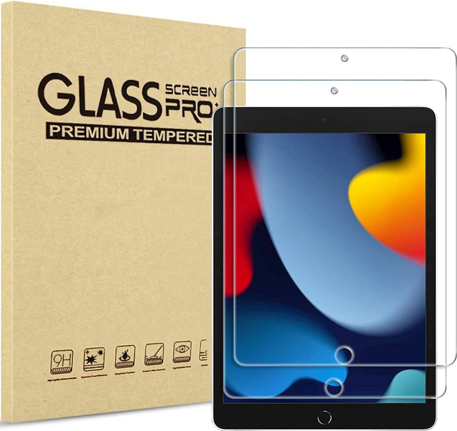2 Pack Screen Protector For Ipad 9th 8th 7th Generation 10.2 Inch