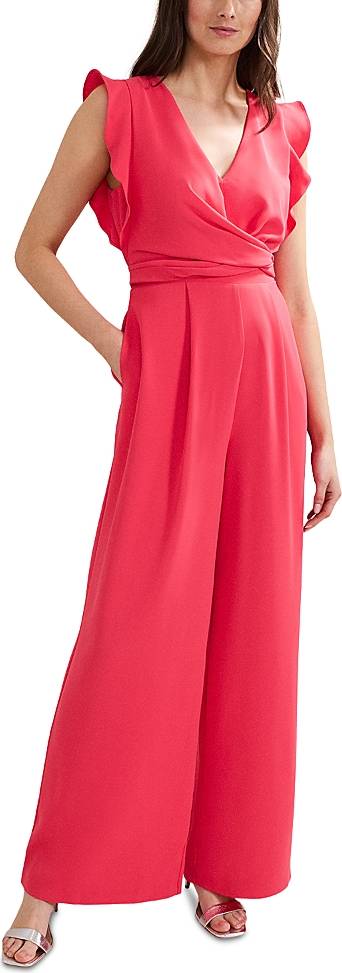 Phase Eight Ayla Wide Leg Ruffle Jumpsuit