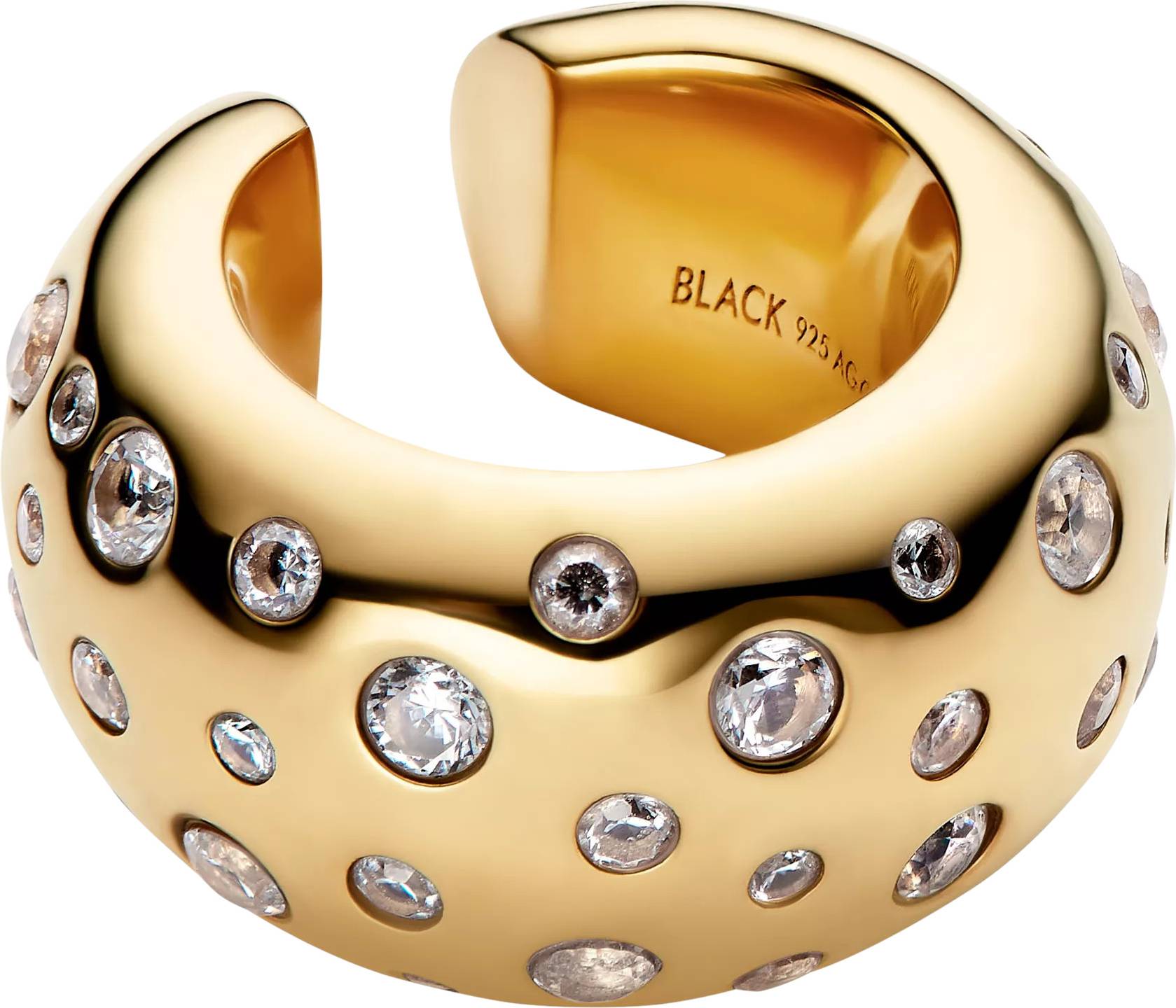 Popcorn Ear Cuff Gold -