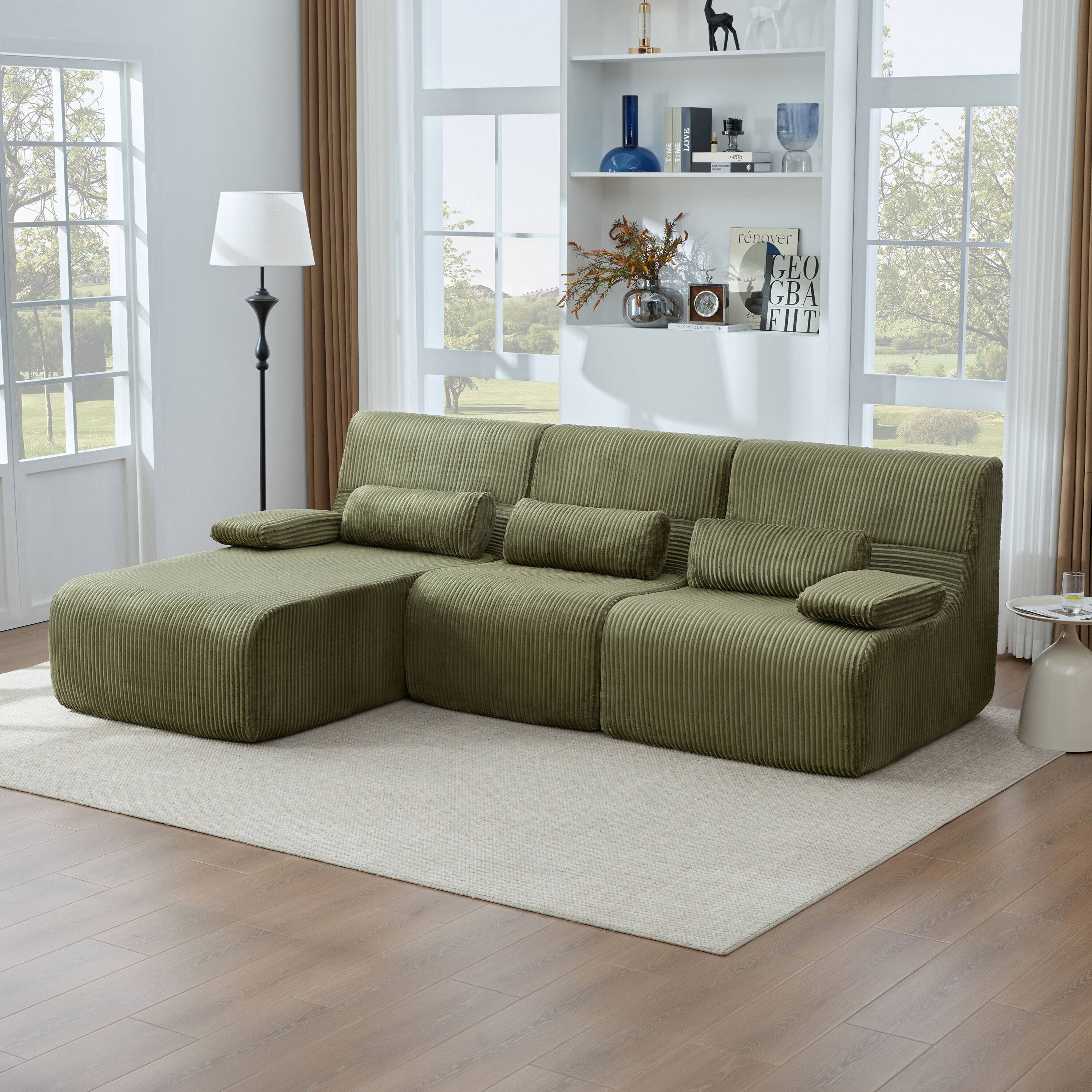 98 Inch Boneless Couch
