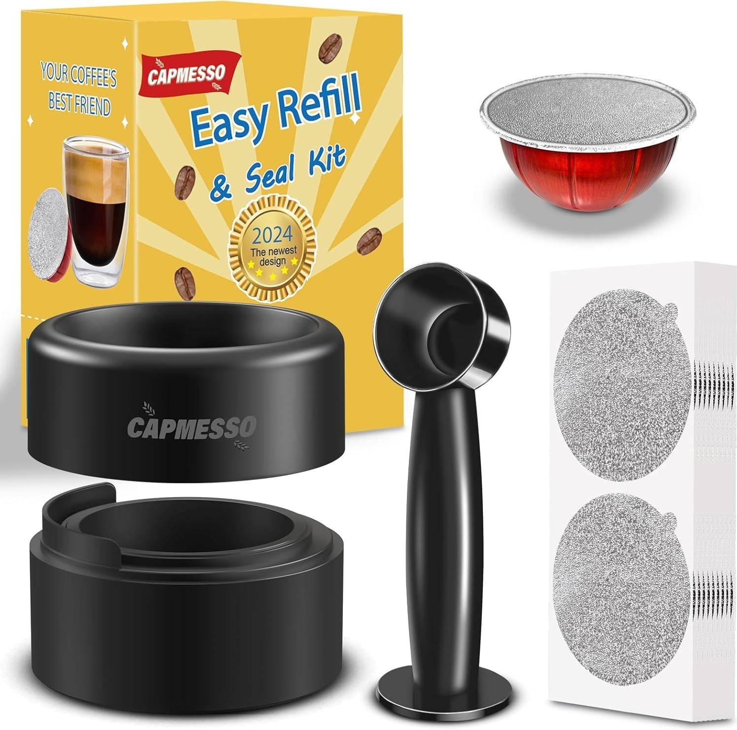 Capmesso Reusable Vertuo Pod Refill Kit