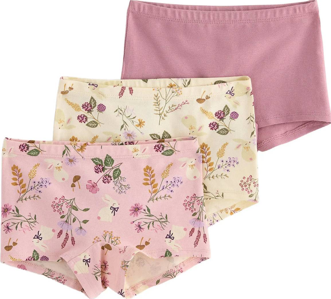 Lindex Boxer 3 Pack Meadow And Rabbit - Multi/Patterned