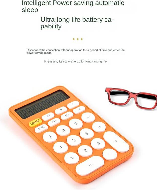 Exogio Simple Handheld Calculator Mini Pink