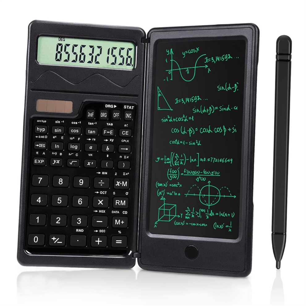 Saudism 10-Digit LED Solar Battery Power Calculator