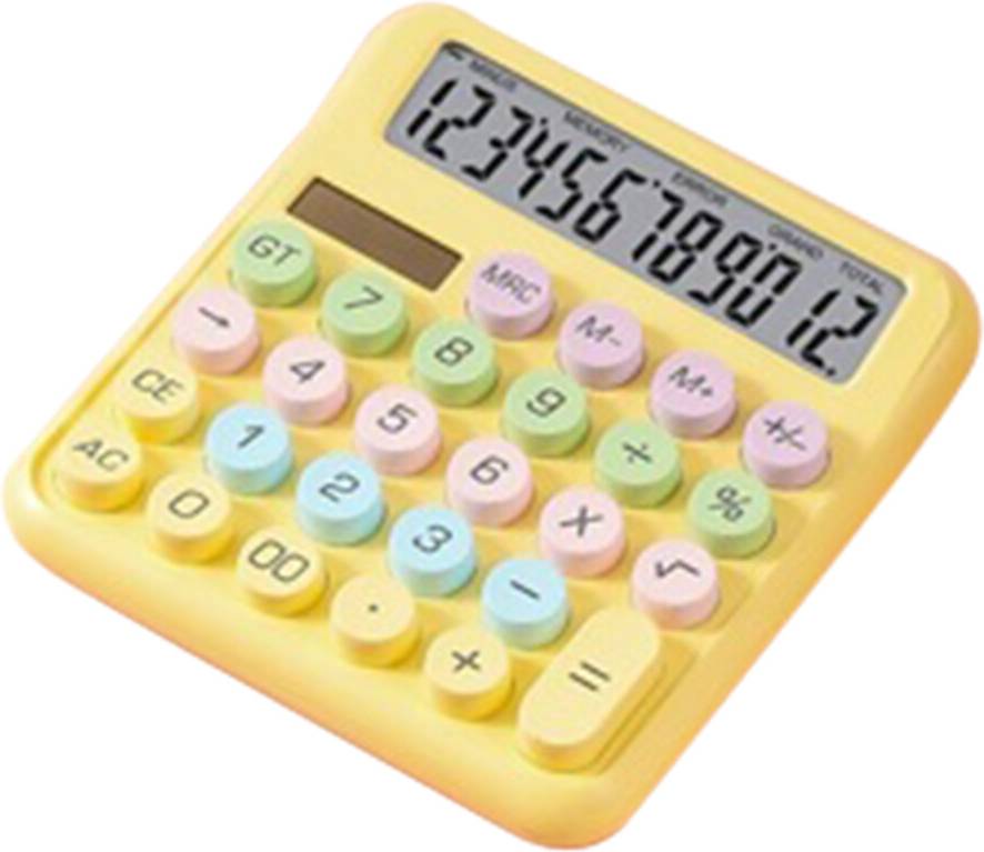 Exogio Candy Colored Desktop Calculator