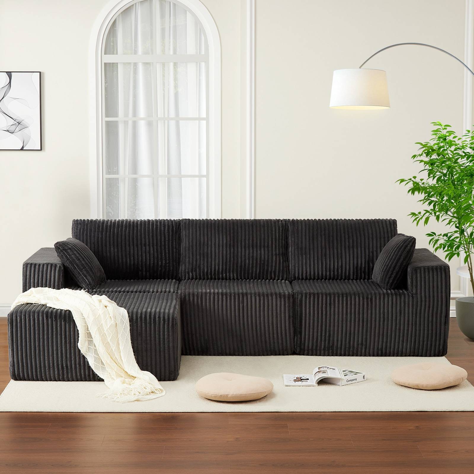 Boneless Garvee 108 Inch Boneless Oversized Modular Sectional Couch Sofa