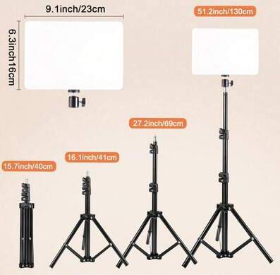Tripod with ring light Shein 10 Inch LED Ring Light Adjustable Tripod