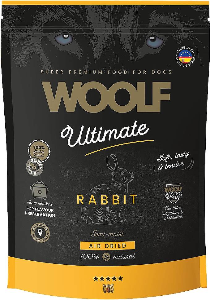 Woolf Snacks Semi-Moist Rabbit Torrfoder 1 kg