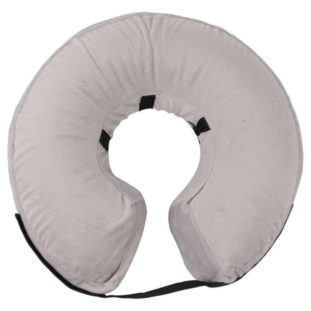 Protective Inflatable Collar for Dogs and Cats - Grey