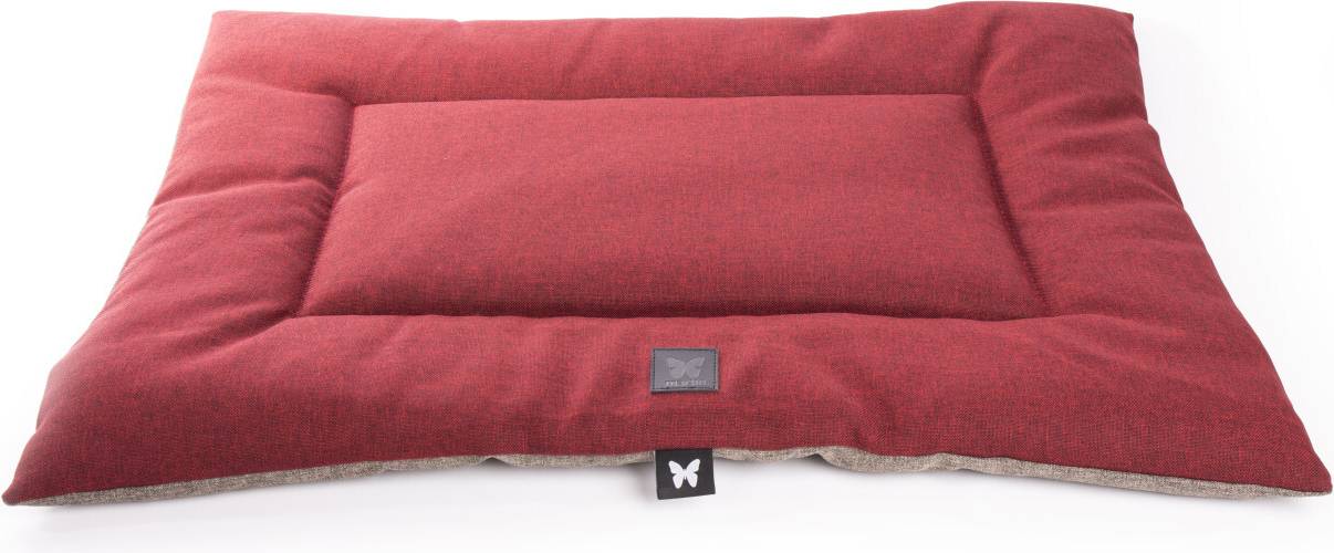 Martin Sellier Pet Bed Rectangular Furry Rouge