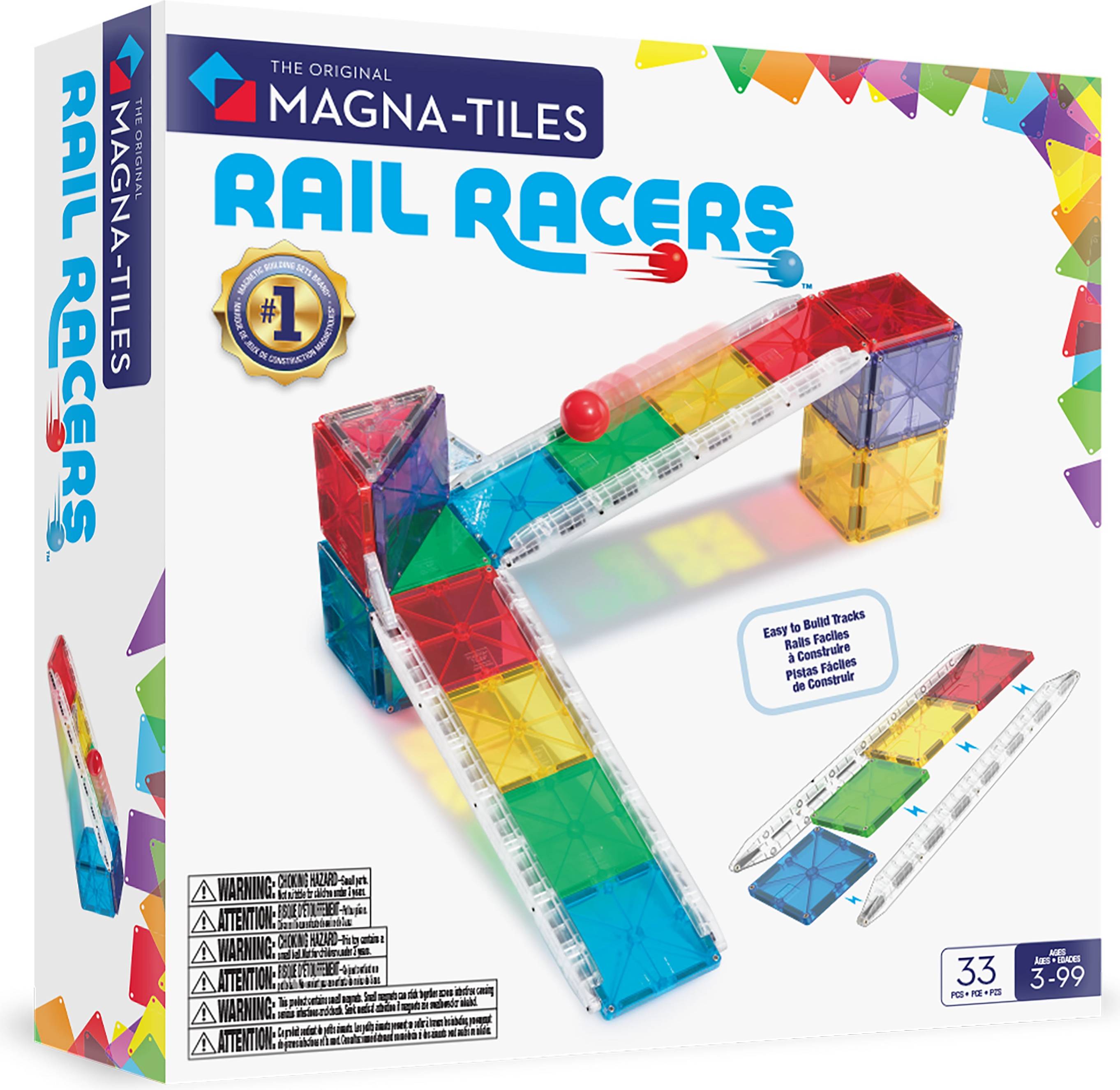 Magna-Tiles Rail Racers 33 Piece Set