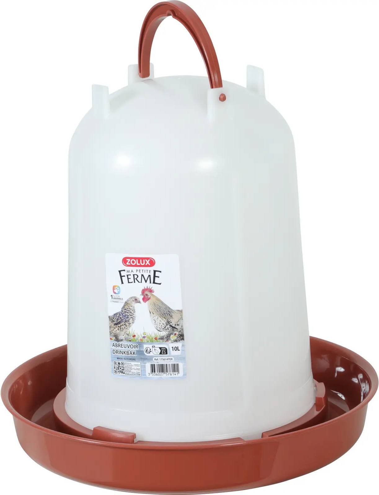 Zolux Standing Trough Poultry Rouge