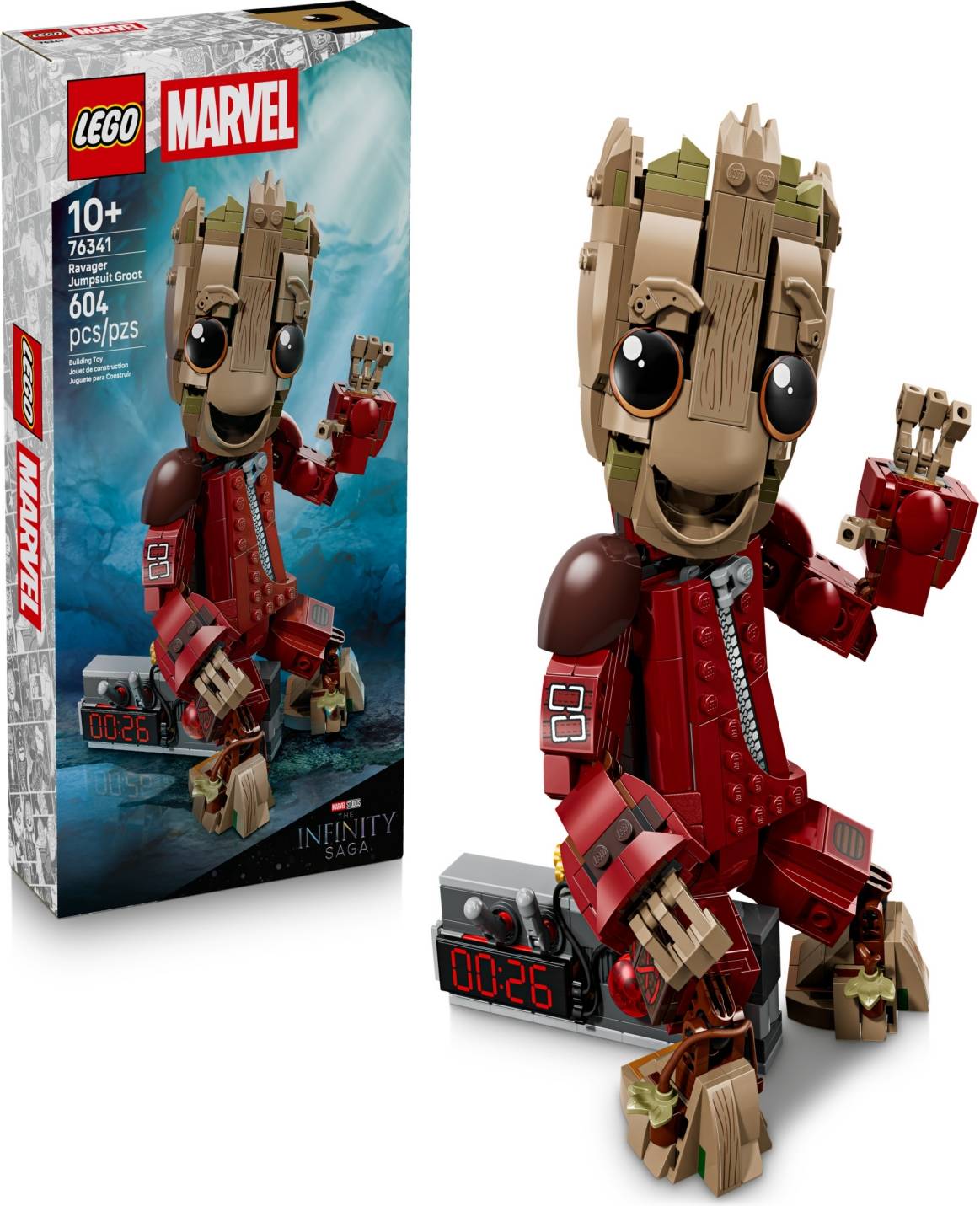 LEGO Marvel Ravager Jumpsuit Groot Building Toy