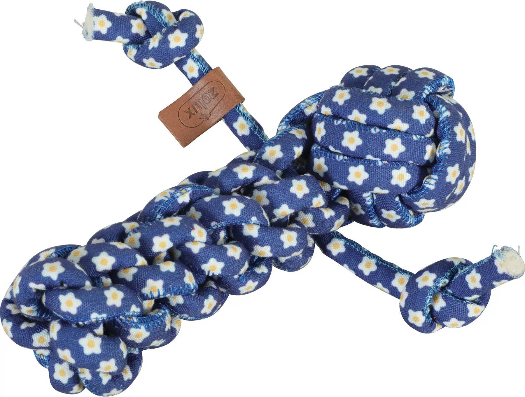 Zolux Flower Rope Toy For Dogs Bleu