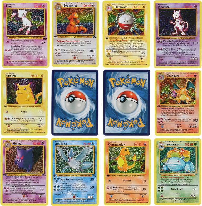 Pokemon card 1996 First Generation Pokémon Card 151Pcs