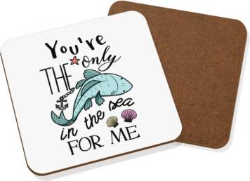 Gift Base Fish In The Sea For Me Drinks Mat Coaster