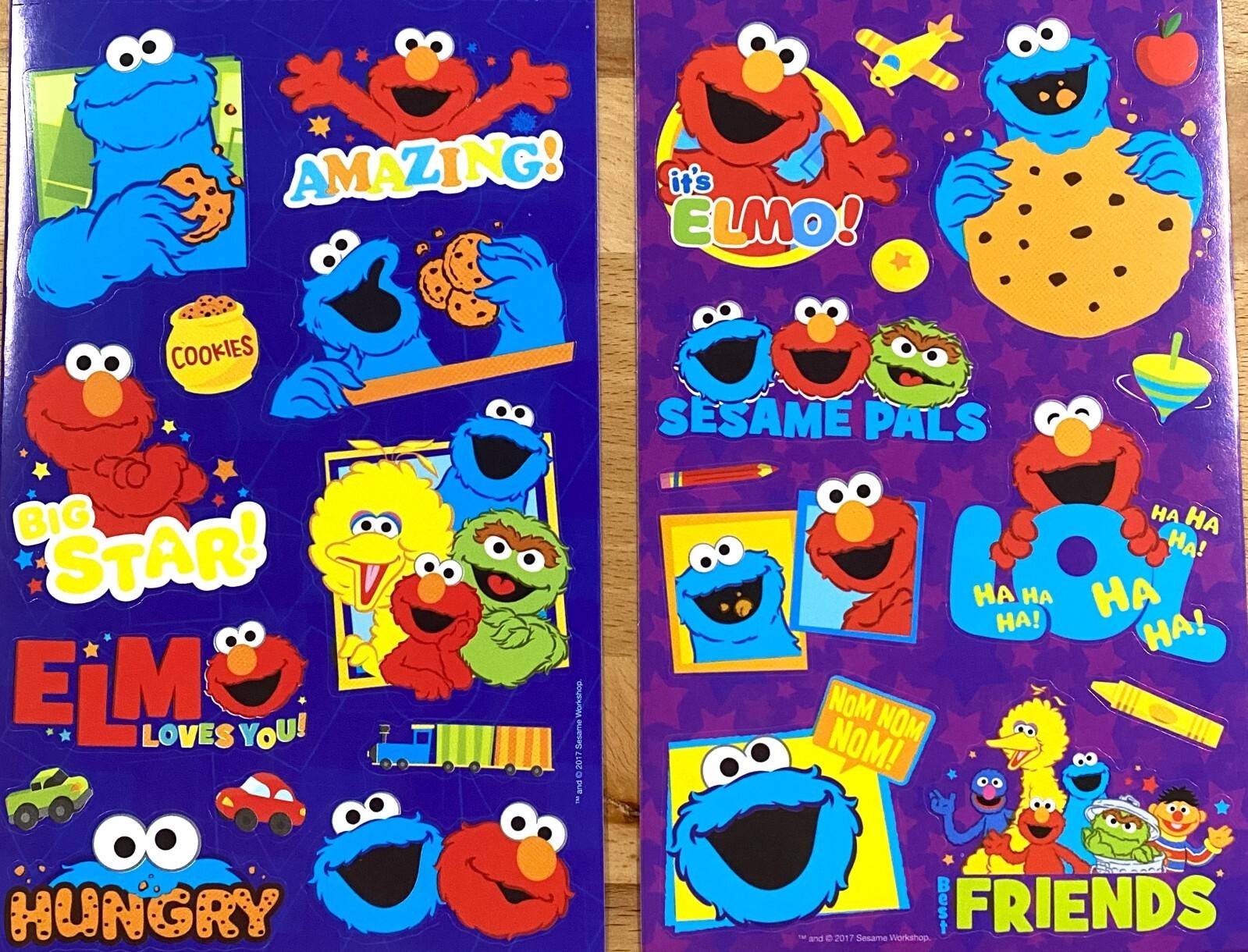 Stickers Elmo 2 Sheets