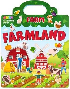 Farm Animals Reusable Sticker Book