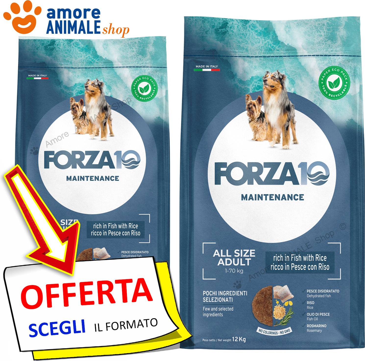 Maintenance All Size Adult Fish Rice 2 x 12 kg