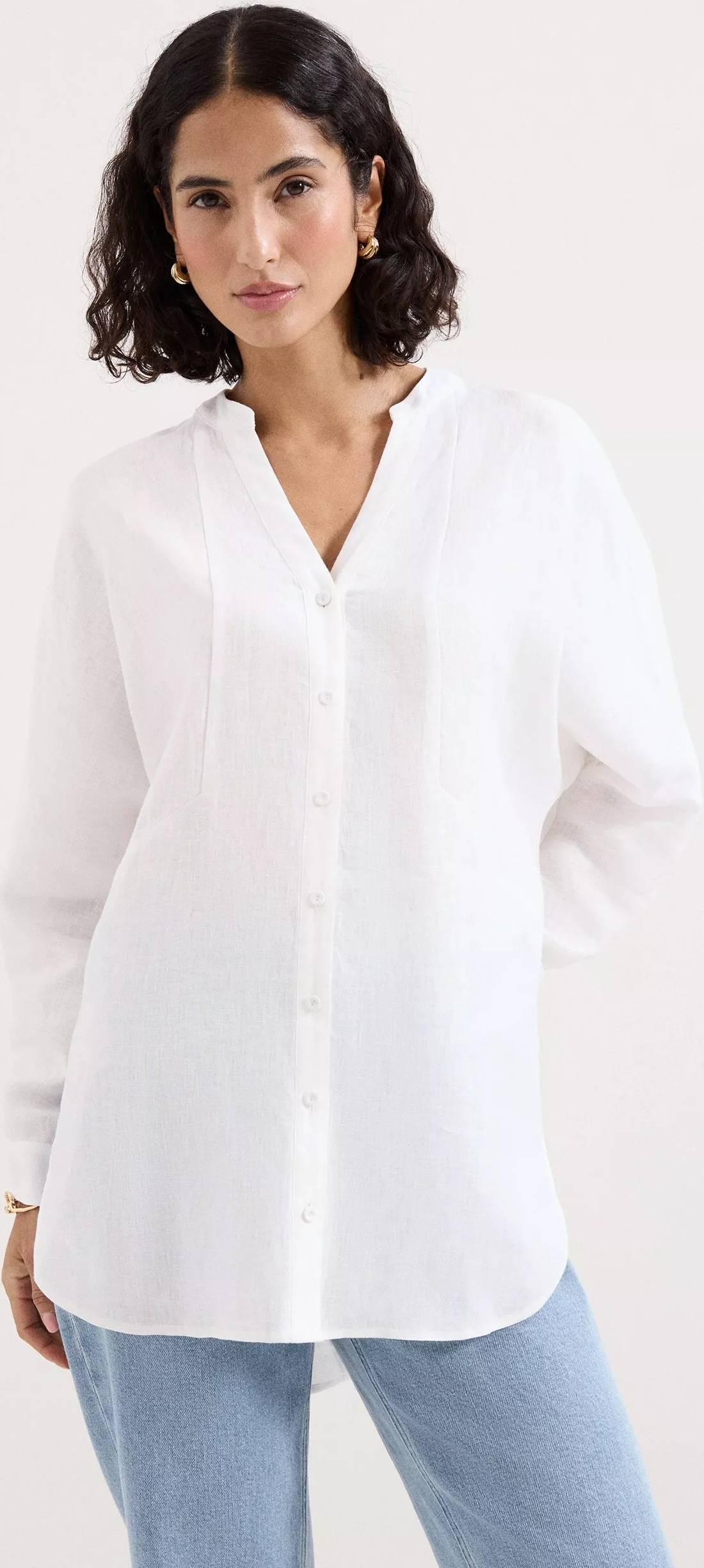 Phase Eight Mathilde Linen Shirt - White