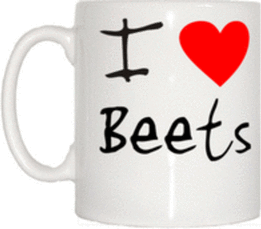 TeeTreeDesigns I Love Heart Beets Mug Cup