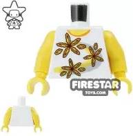 Lego flower LEGO Mini Figure Torso Flower Print
