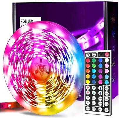 Smart led light strips Shein USB Powered Smart LED Lights 44 Key Remote Control Light Strip