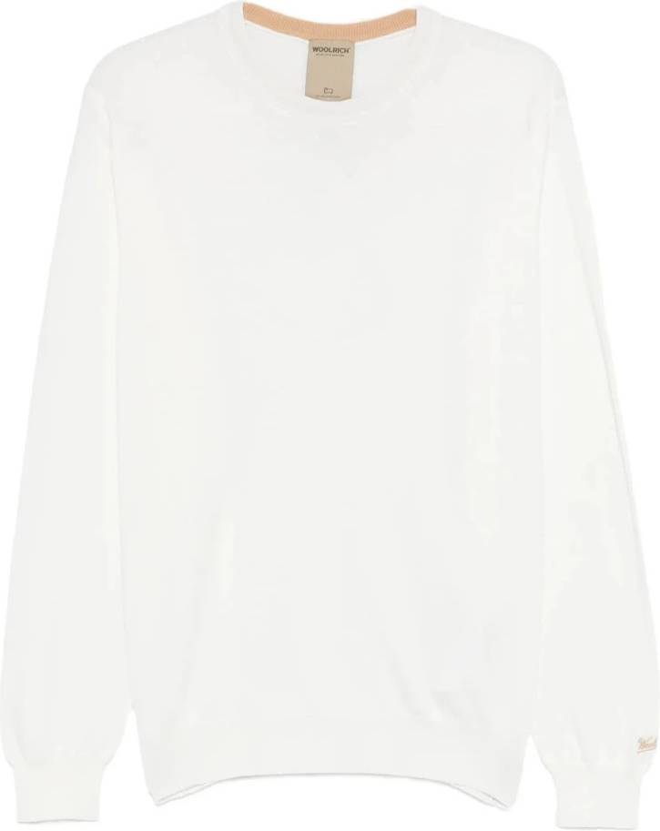 Cotton Sweater Pulls À Col Rond - Blanc