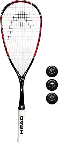 Racketworld Head Nano Ti 110 Squash Racket Single Yellow Dot