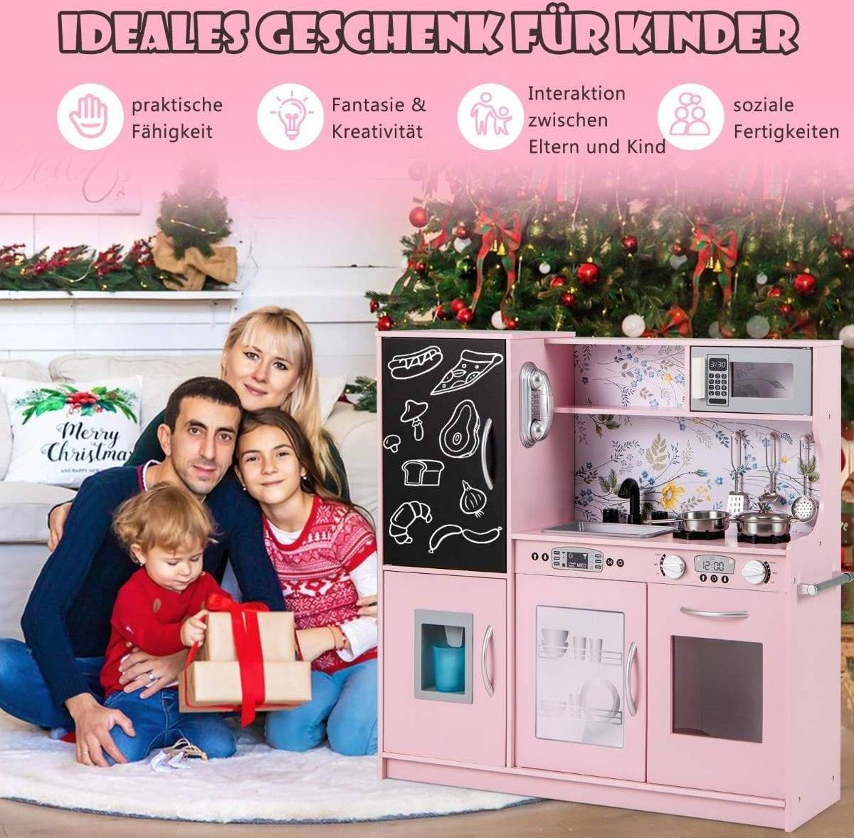 Leksakskök rosa Northix Lekköksset För Barn Rosa