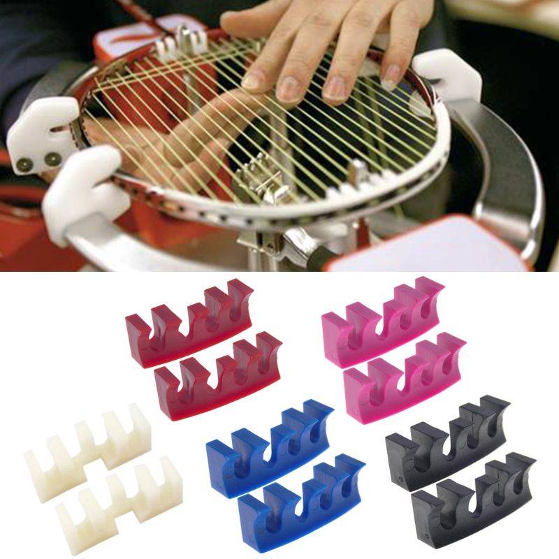 Badmintonsträngverktyg Racket Last Spridare Adapter Skydd 2 St