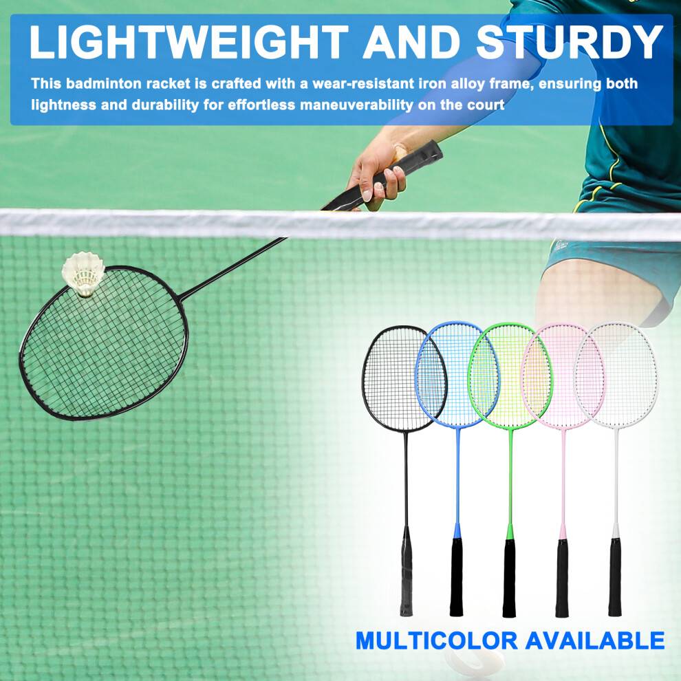 Training Badminton Racket Iron Alloy