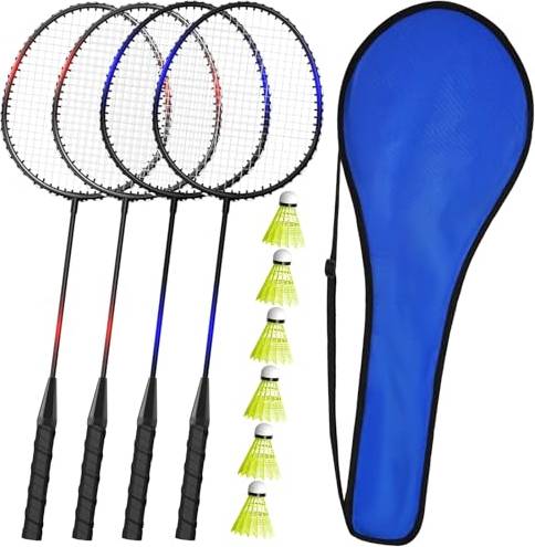 KH 2-4 Player Badminton Rackets Set
