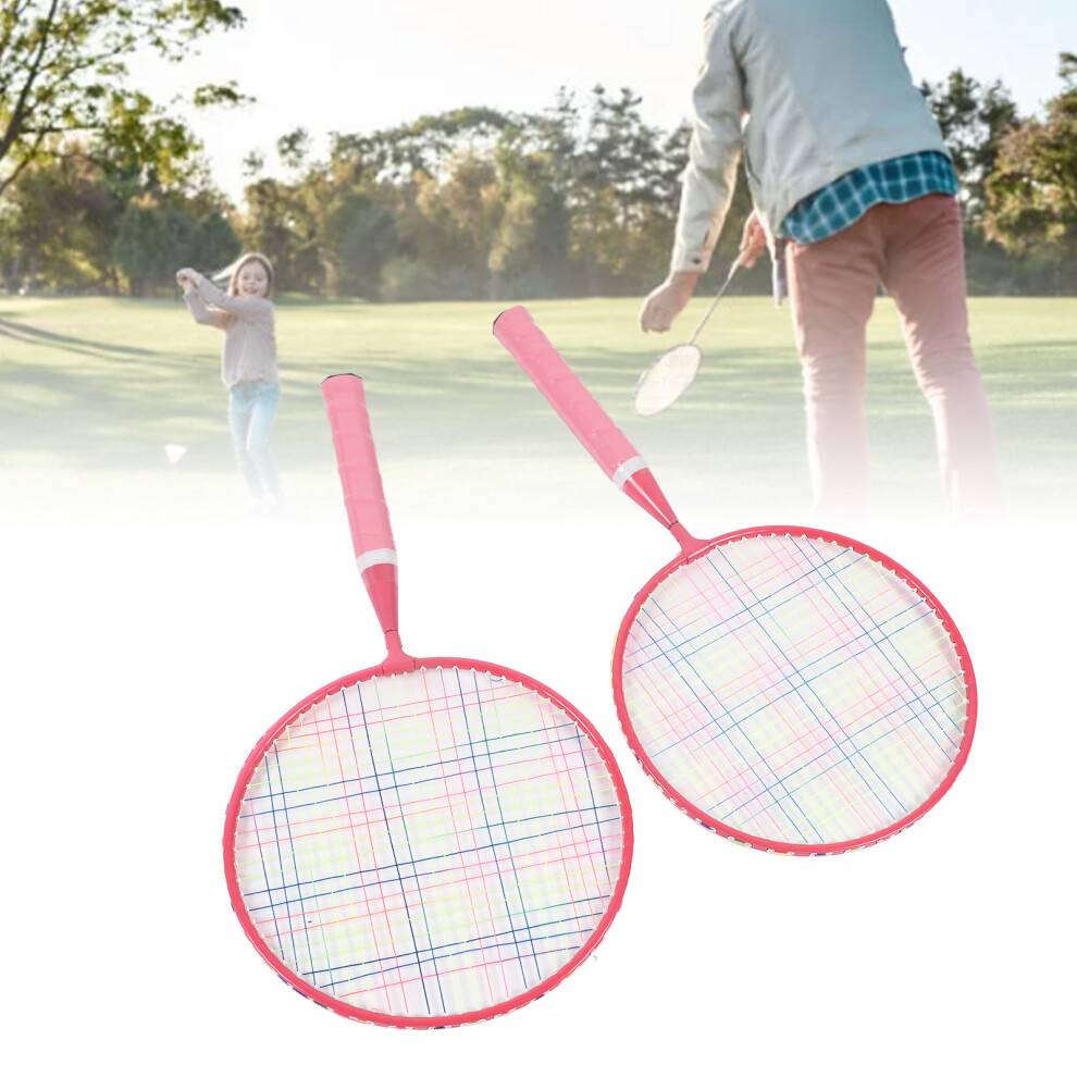 Kids Pink Badminton Racket Set