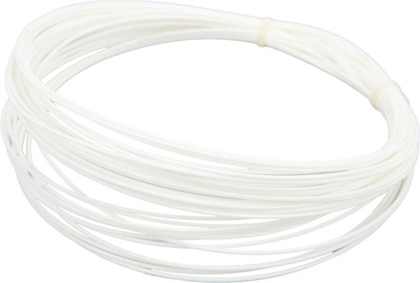 Professional Grade Badminton Racket String - White