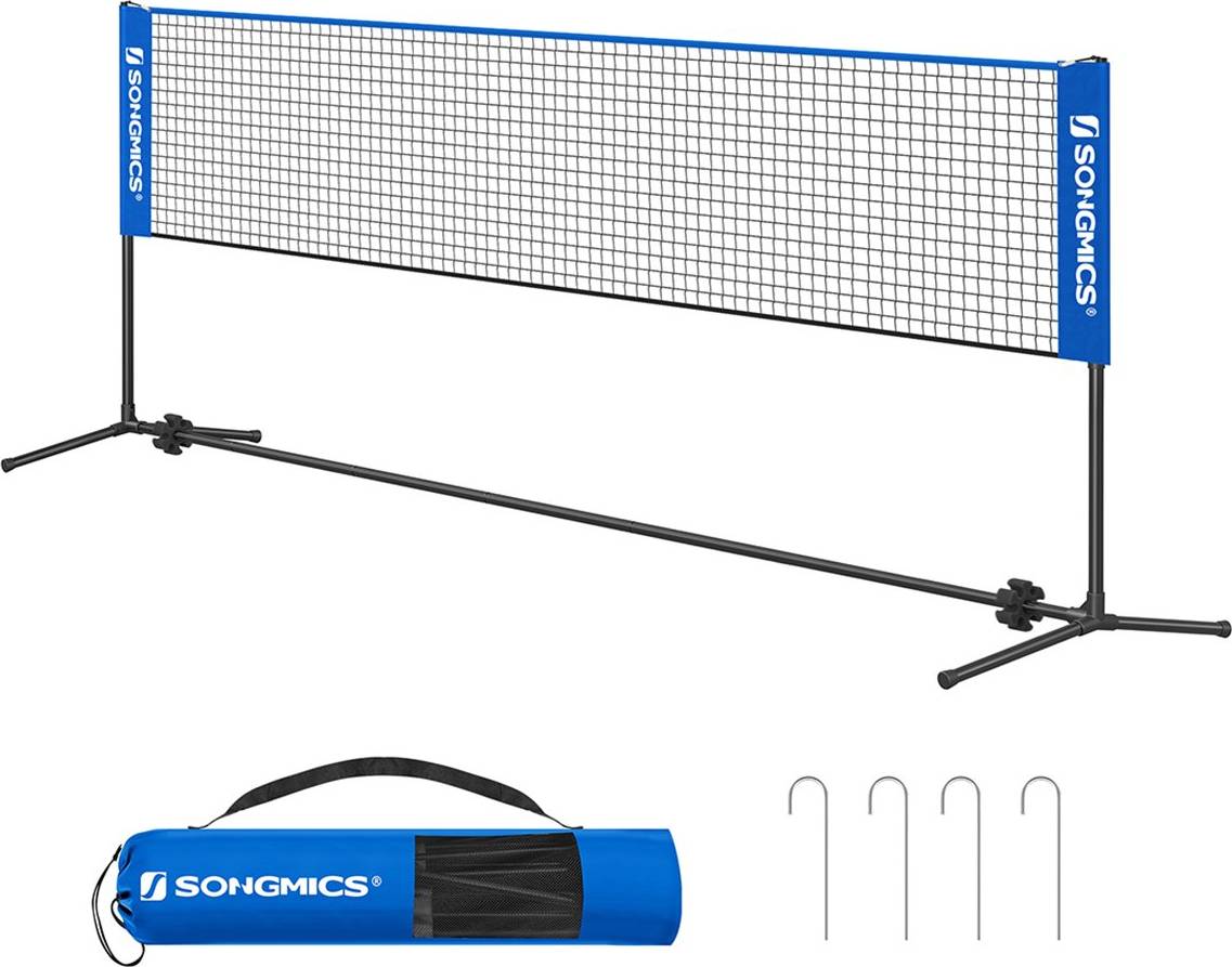 Tennis badminton net Songmics 4m Portable Badminton Tennis Net System