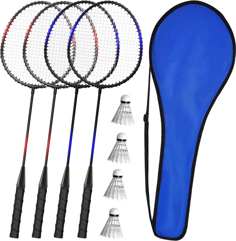 Badminton Rackets Set 2 4 Family Garden Sports
