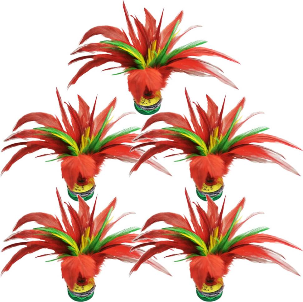 VILLCASE 5Pcs Colorful Shuttlecocks