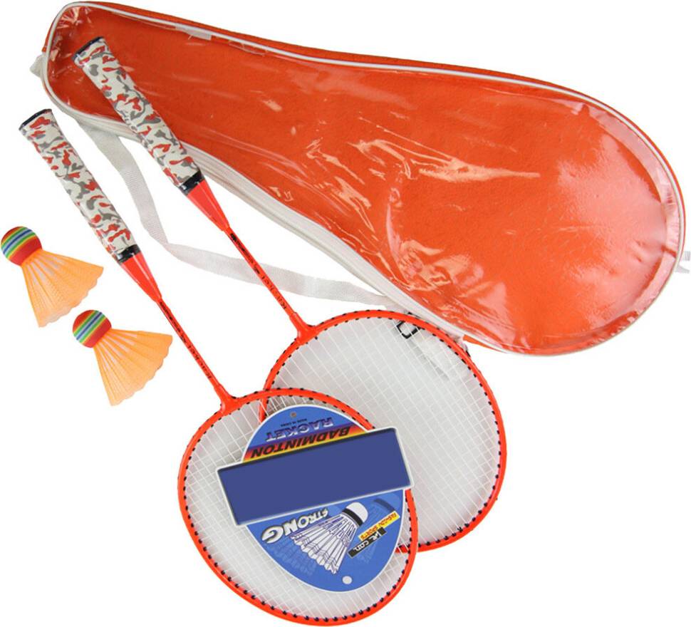 Ohphcall Kids Badminton Racket Set Pink Balls