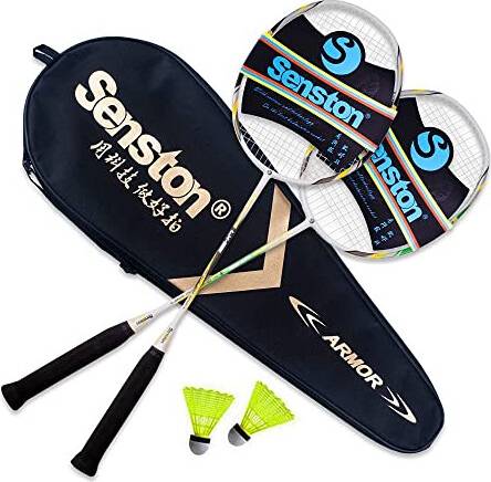 Senston 2 Player Carbon Alloy Badminton Rackets Set