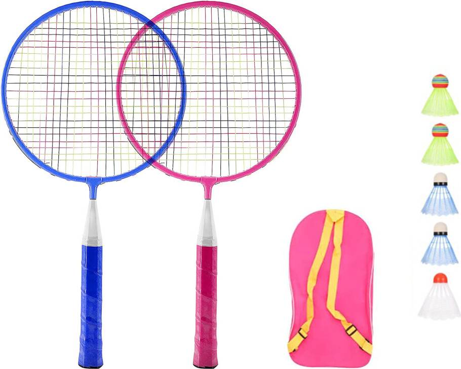 Badminton Set with 2 Rackets, Shuttlecocks & Carry Case