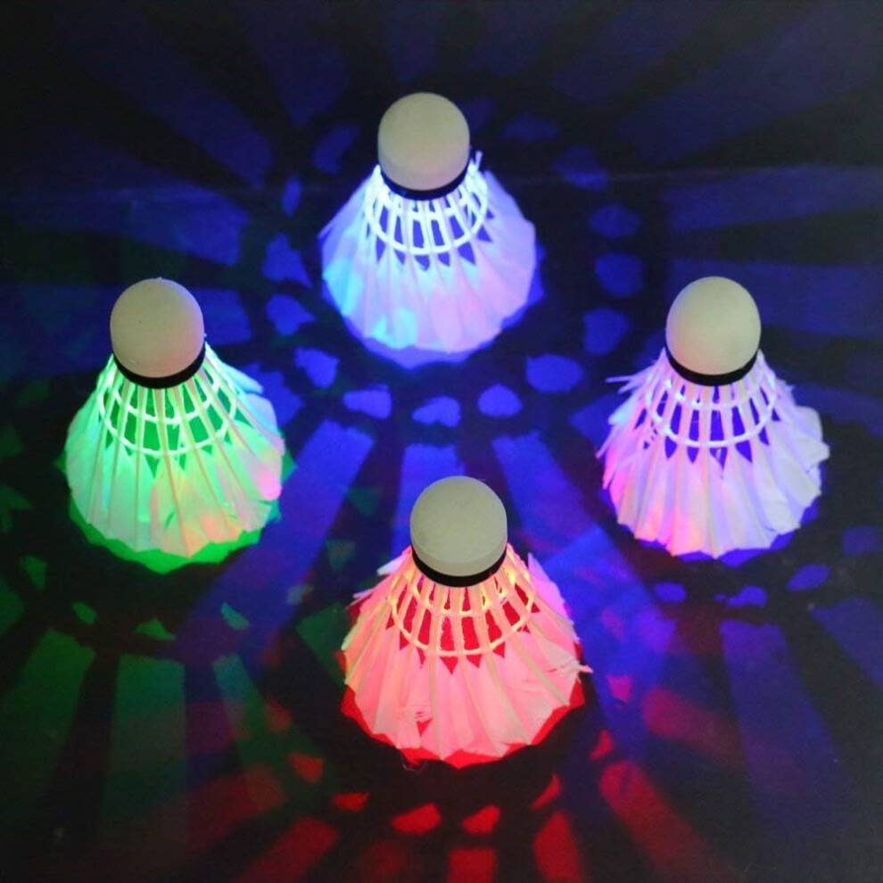 Multi-Color LED Lighting Badminton Shuttlecock