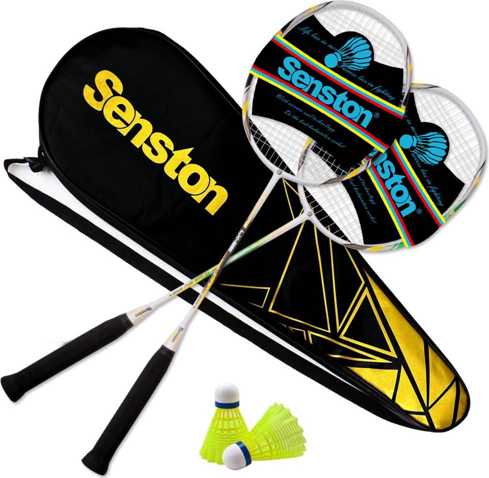 Senston 2 Player Carbon Alloy Badminton Rackets Set
